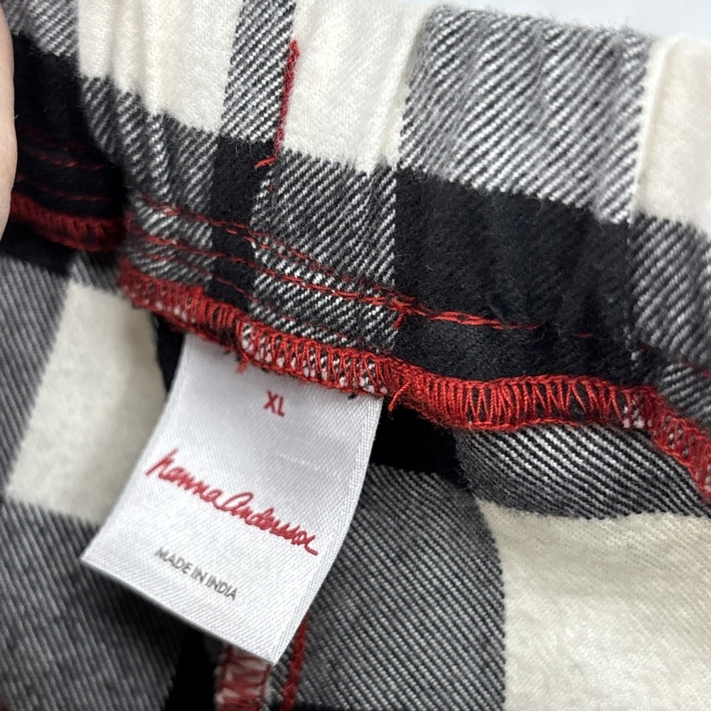 Hanna Andersson Pajamas Mens XL Buffalo Plaid Pants Red Lounge Shirt Christmas - Picture 4 of 10